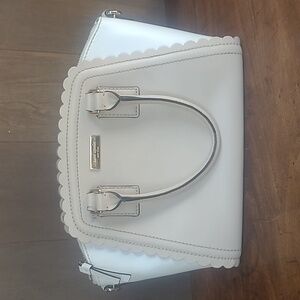 kate spade Marguerite Satchel Bag White/Cream Scalloped Edge Women's Satchel Bag